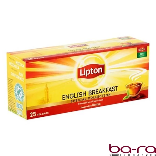 Fekete tea LIPTON English Breakfast 25 filter/doboz