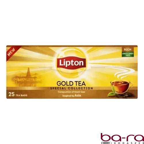 Fekete tea LIPTON Gold 25 filter/doboz