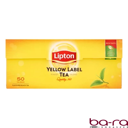 Fekete tea LIPTON Yellow Label 50 filter/doboz