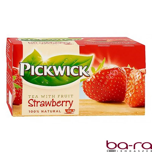 Fekete tea PICKWICK ízesített eper 20 filter/doboz