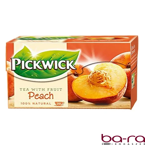 Fekete tea PICKWICK ízesített őszibarack 20 filter/doboz