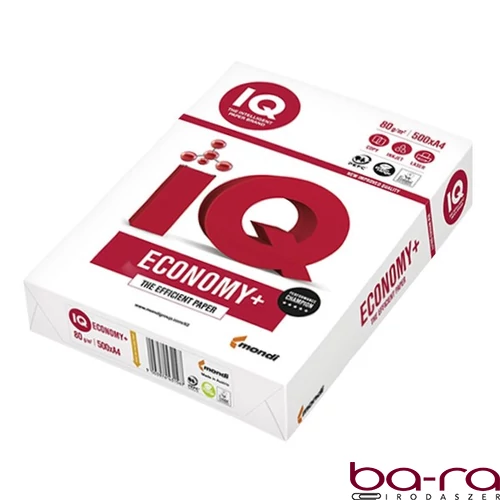 Fénymásolópapír IQ Economy+  A/4 80 g 500 ív/csomag