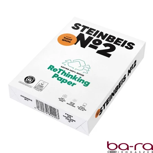 Fénymásolópapír STEINBEIS NO 2. ISO 80-s A/4 újrahasznosított 80 g 500 ív/csomag