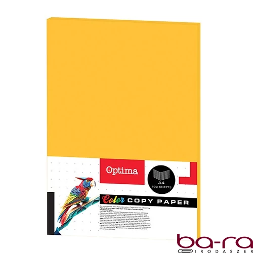 Fénymásolópapír színes OPTIMA A/4 75 g neon narancssárga 100 ív/csomag