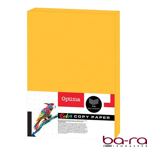 Fénymásolópapír színes OPTIMA A/4 75 g neon narancssárga 500 ív/csomag