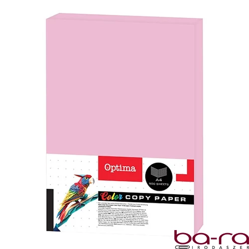 Fénymásolópapír színes OPTIMA A/4 75 g neon pink 500 ív/csomag