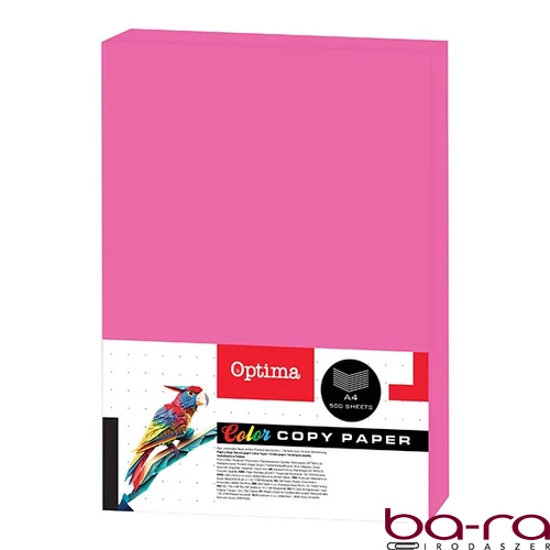 Fénymásolópapír színes OPTIMA A/4 75 g neon rózsaszín 500 ív/csomag