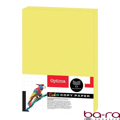 Fénymásolópapír színes OPTIMA A/4 75 g neon sárga 500 ív/csomag