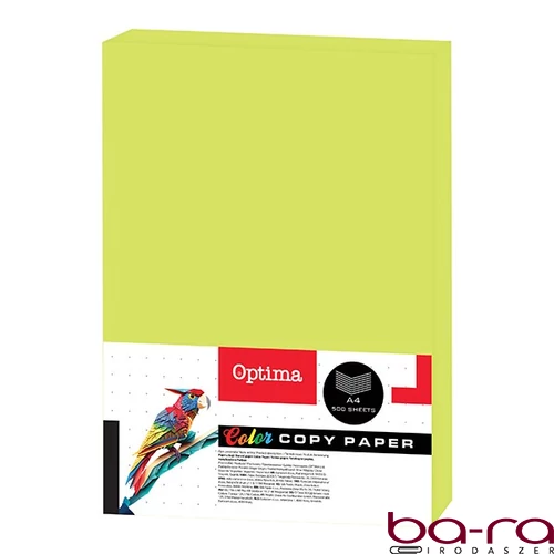 Fénymásolópapír színes OPTIMA A/4 75 g neon zöld 500 ív/csomag