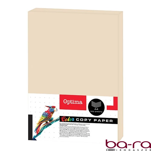 Fénymásolópapír színes OPTIMA A/4 80 g pasztell krém 500 ív/csomag