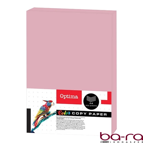 Fénymásolópapír színes OPTIMA A/4 80 g pasztell pink 500 ív/csomag