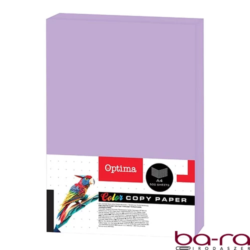 Fénymásolópapír színes OPTIMA A/4 80 g pasztell világoslila 500 ív/csomag