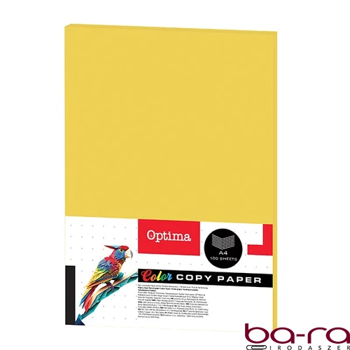 Fénymásolópapír színes OPTIMA A/4 80 g citromsárga 100 ív/csomag