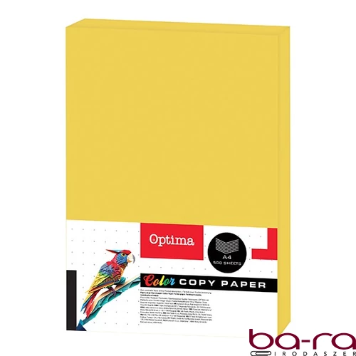 Fénymásolópapír színes OPTIMA A/4 80 g citromsárga 500 ív/csomag