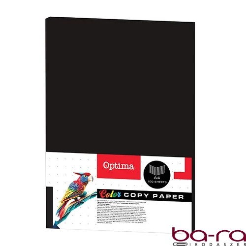 Fénymásolópapír színes OPTIMA A/4 80 g fekete 100 ív/csomag