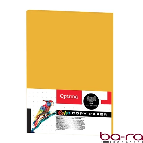 Fénymásolópapír színes OPTIMA A/4 80 g gold 100 ív/csomag