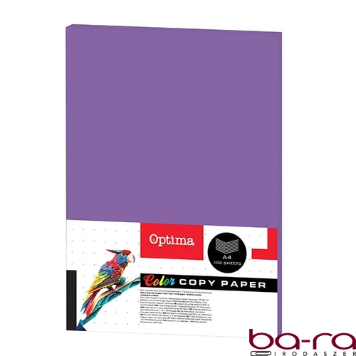 Fénymásolópapír színes OPTIMA A/4 80 g lila 100 ív/csomag