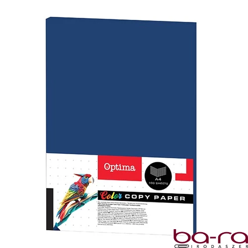 Fénymásolópapír színes OPTIMA A/4 80 g sötétkék 100 ív/csomag