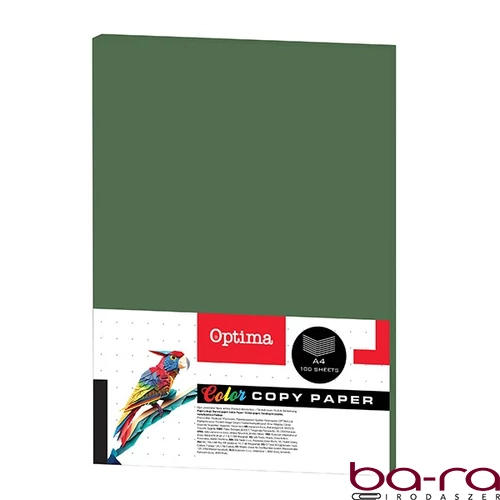 Fénymásolópapír színes OPTIMA A/4 80 g sötétzöld 100 ív/csomag