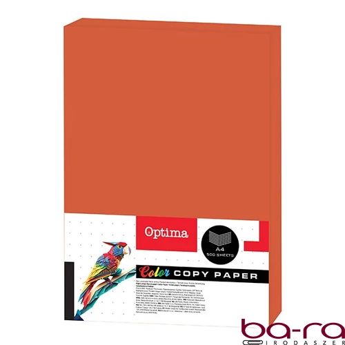 Fénymásolópapír színes OPTIMA A/4 80 g téglavörös 500 ív/csomag