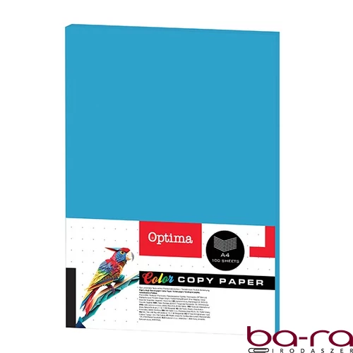 Fénymásolópapír színes OPTIMA A/4 80 g türkiz 100 ív/csomag