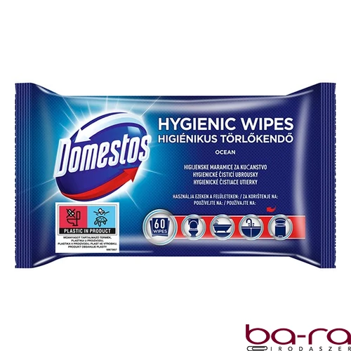 Fertőtlenítő törlőkendő DOMESTOS Ocean 60db