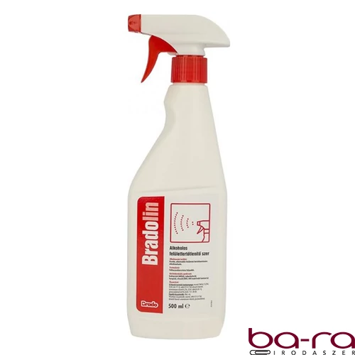 Fertőtlenítőszer BRADOLIN alkoholos 500 ml szórófejes