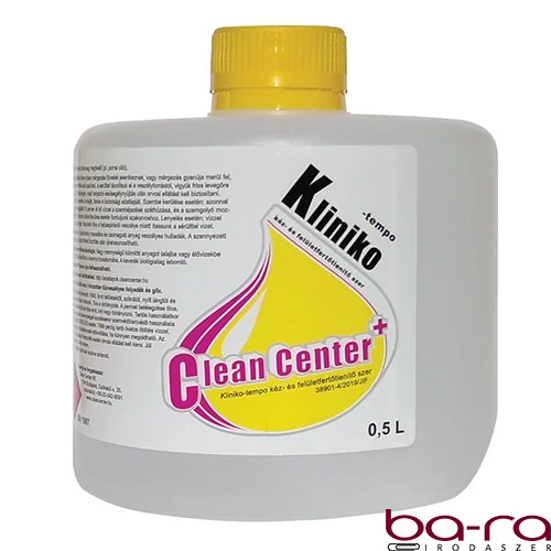 Fertőtlenítőszer CLEAN CENTER Kliniko-tempo kéz és felület 500 ml
