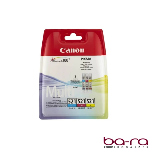 Festékpatron CANON CLI-521 Multipack (CMY)
