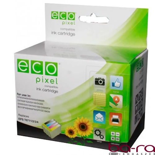 Festékpatron utángyártott ECOPIXEL CC656AE No.901XL (HP) színes 15ml