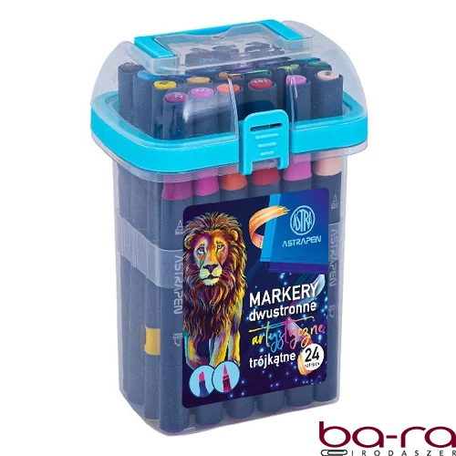 Filctoll ASTRA PEN háromszögletű kétvégű 24 színű