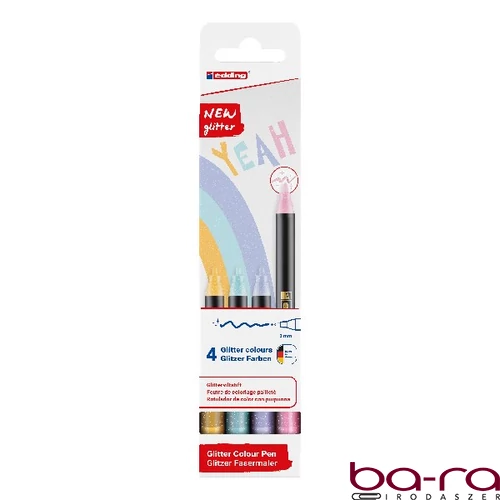 Filctoll EDDING 1200 csillámos 4 darabos