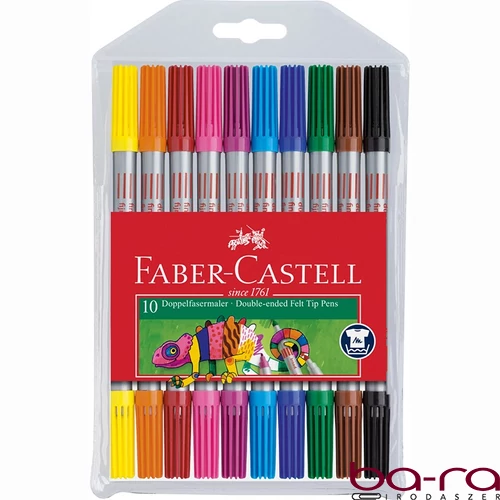 Filctoll FABER-CASTELL Grip kétvégű 10 darabos