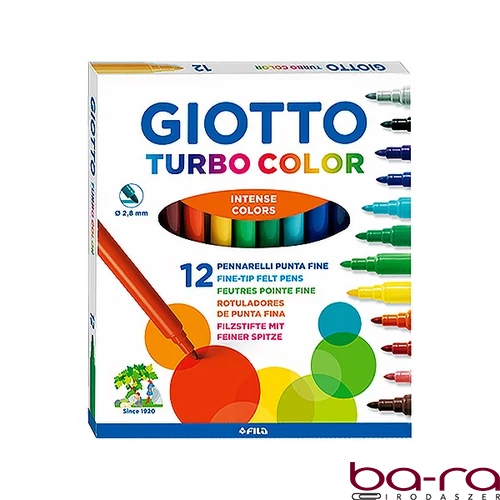 Filctoll GIOTTO Turbo Color 2,8mm 12 darabos
