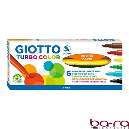 Filctoll GIOTTO Turbo Color 2,8mm 6 darabos