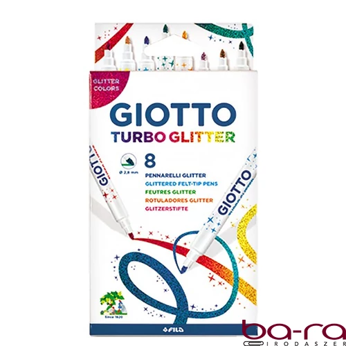 Filctoll GIOTTO Turbo Glitter csillámos  8 darabos