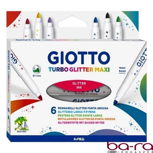 Filctoll GIOTTO Turbo maxi csillámos 6 darabos