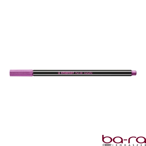 Filctoll STABILO Pen 68 metallic rózsaszín