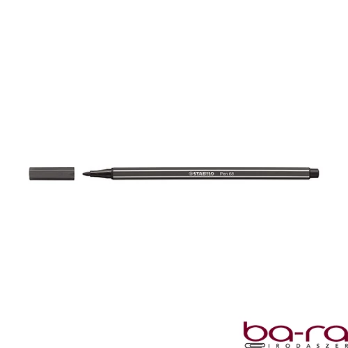 Filctoll STABILO Pen 68 szürkés fekete