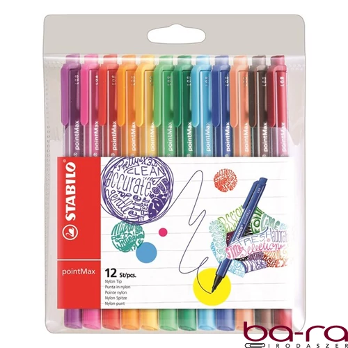 Filctoll STABILO PointMax 0.8 12 darabos