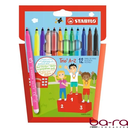 Filctoll STABILO Trio A-Z 12 darabos