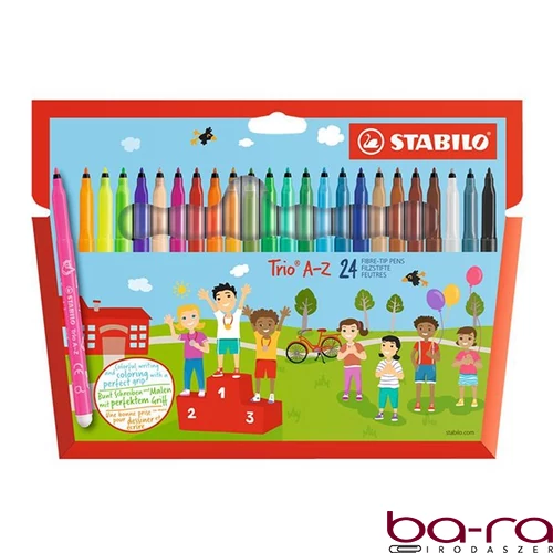 Filctoll STABILO Trio A-Z 24 darabos