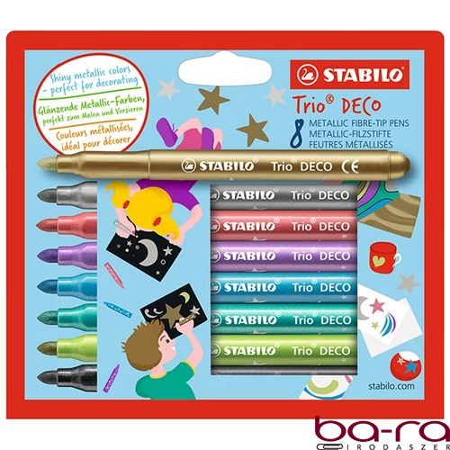 Filctoll STABILO Trio Deco 8 darabos
