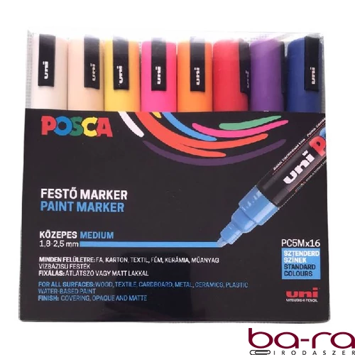 Filctoll UNI Posca PC-5M 16 darabos