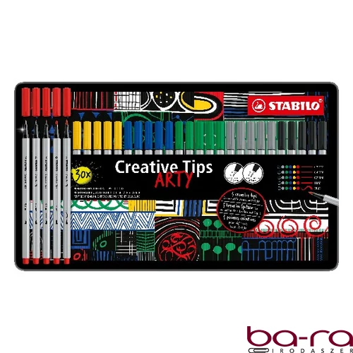 Flictoll STABILO Cretive Tips Arty Classic fémdobozos 30 darabos