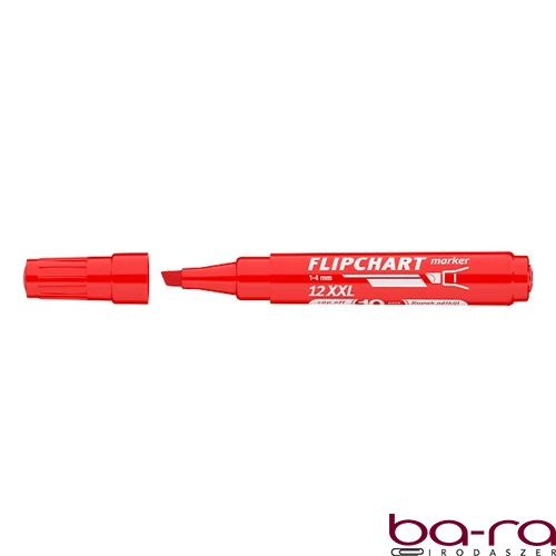 Flipchart marker ICO Artip 12 XXL vágott piros 1-4mm