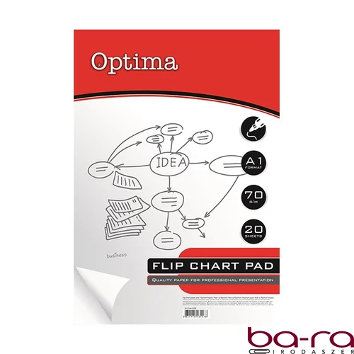 Flipchart papír OPTIMA sima 58x84cm 20 ív/tömb