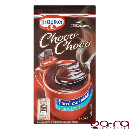 Forrócsokoládé instant DR OETKER Choco-Choco étcsokoládés 32 g