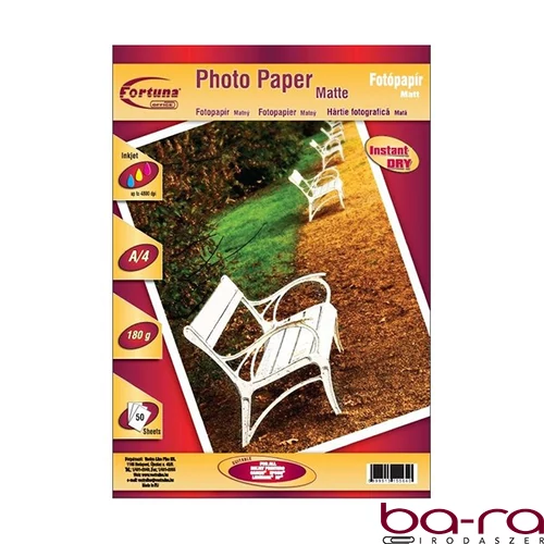 Fotópapír FORTUNA A/4 inkjet matt 180 g 50 íves