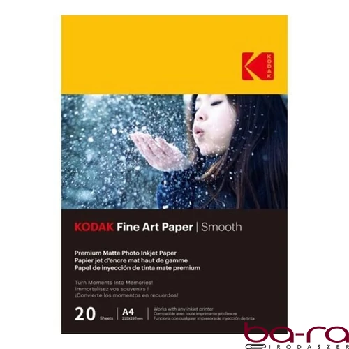 Fotópapír KODAK Fine Art Smooth A/4 230 g 20 íves